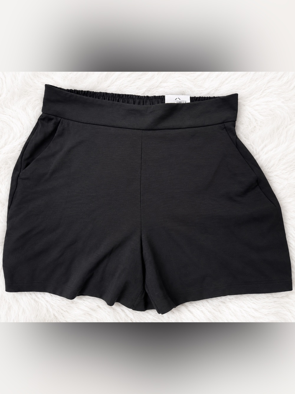 Nine West Black High Waisted Shorts Womens Large NWT Elastic Waist Dressy Casual